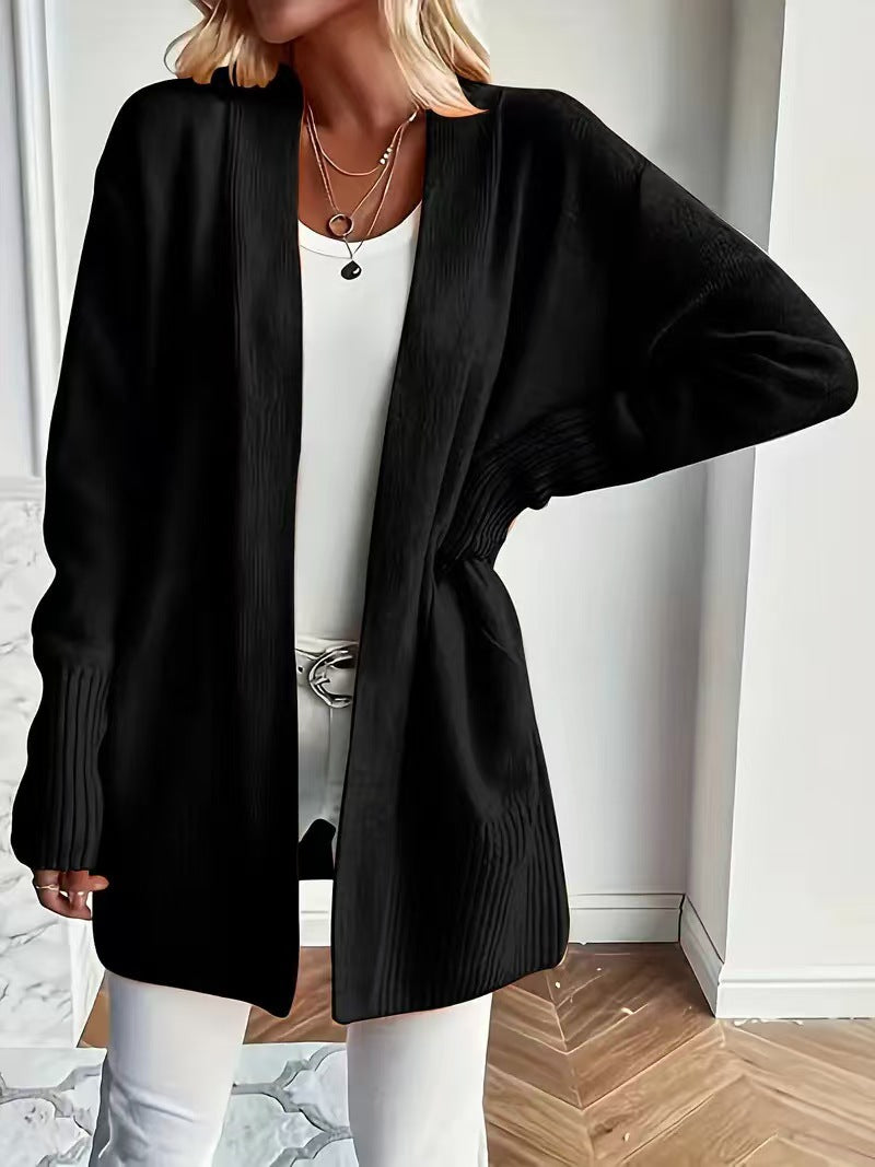 Ladies casual open-cut cardigan with side pockets Lune London