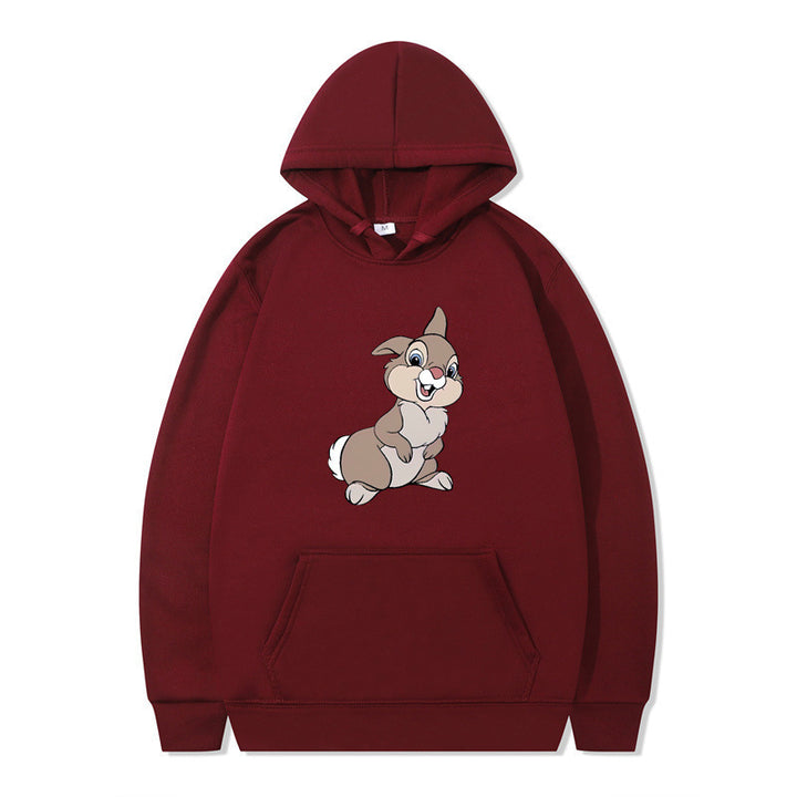 Women's hooded sweatshirt with cute rabbit design and comfortable kangaroo pockets Lune London