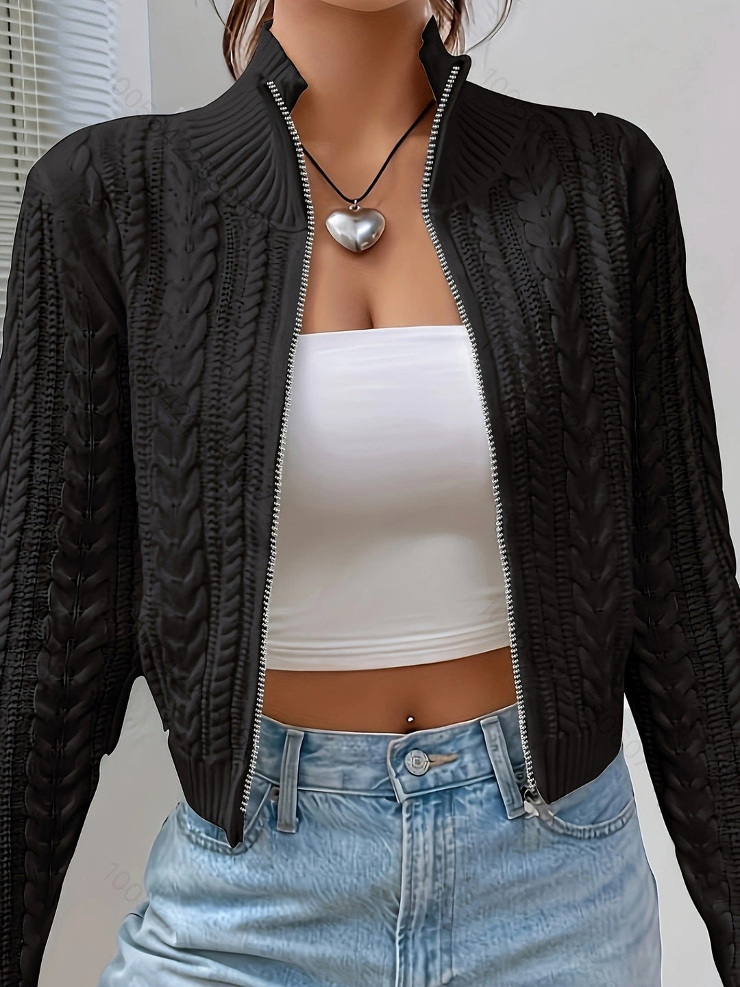 Lune London | Women's design cardigan with innovative cable pattern and elegant details