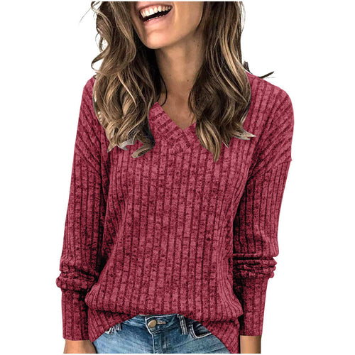 Women elegant V-neck sweater Lune London