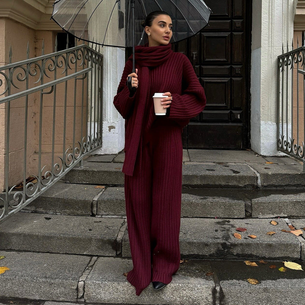 Ensemble tricot pour femmes à coupe décontractée et design élégant Chic & Stil