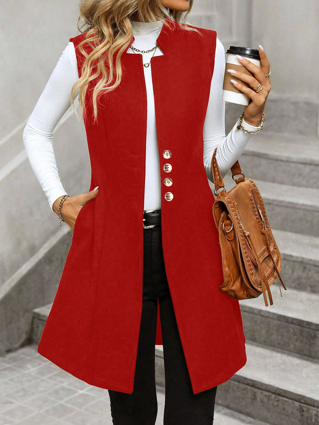 Ladies elegant sleeveless vest Lune London