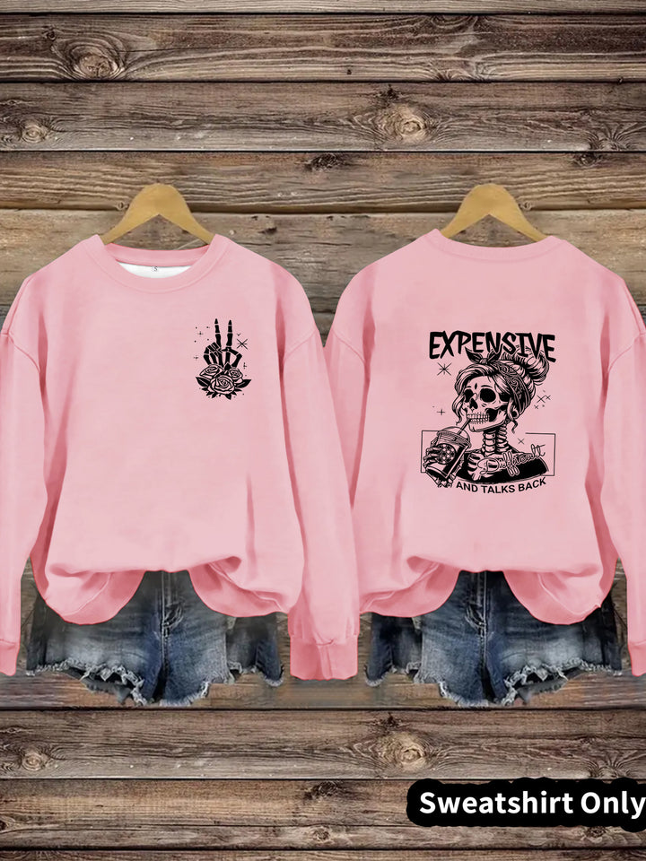 Sweatshirt femme avec design créatif et coupe décontractée Chic & Stil