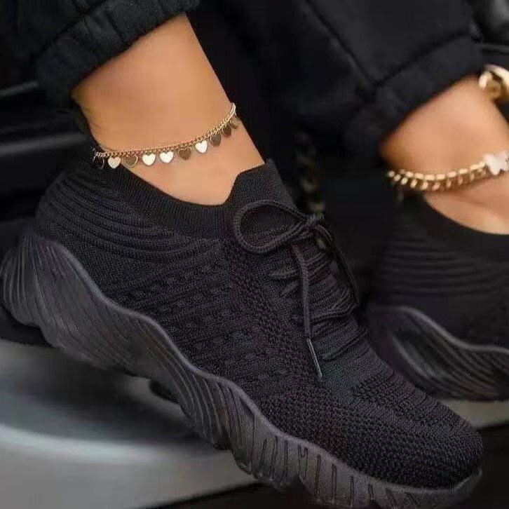 Ladies Mesh Sporty Sneakers with Breathable Sole and Chic Cushioning Technology