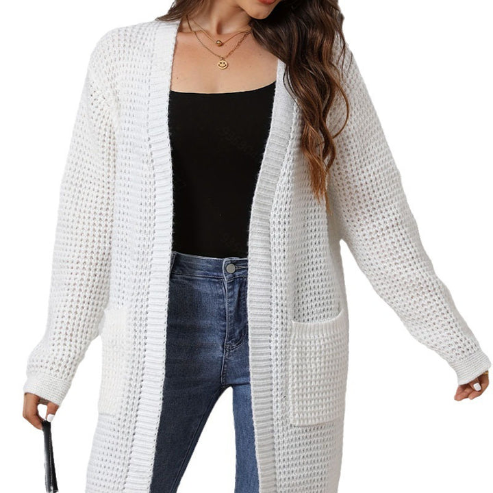 Knitted cardigan for women with fixed pockets and relaxed fit Lune London