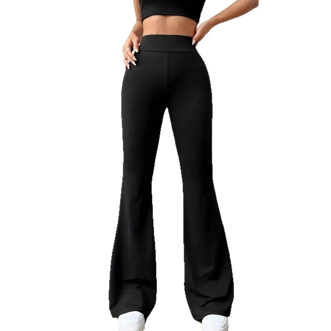 Lune London High Waisted Flared Leggings for Women