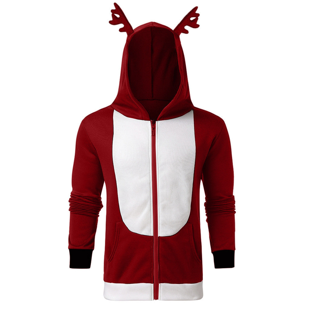 Hooded sweatshirt for women with reindeer eyes and kangaroo pocket Lune London