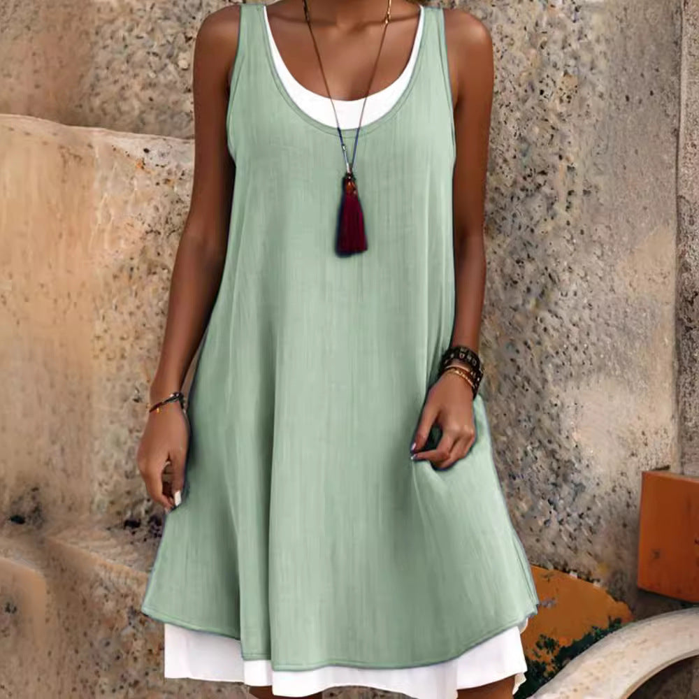 Lightweight ruffled sundress for women Lune London
