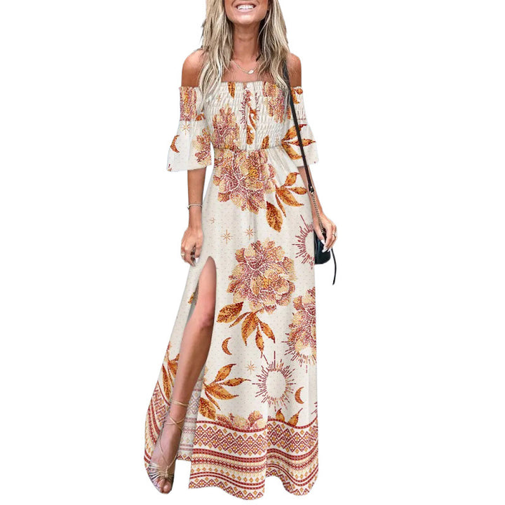 Ladies Flowers Maxi Dress Lune London