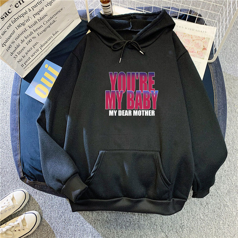 Women's hoodie with humorous lettering Chic & Stil