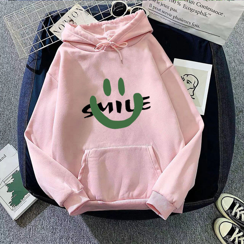 Women's Hoodie with Casual Smile Motif Chic & Stil