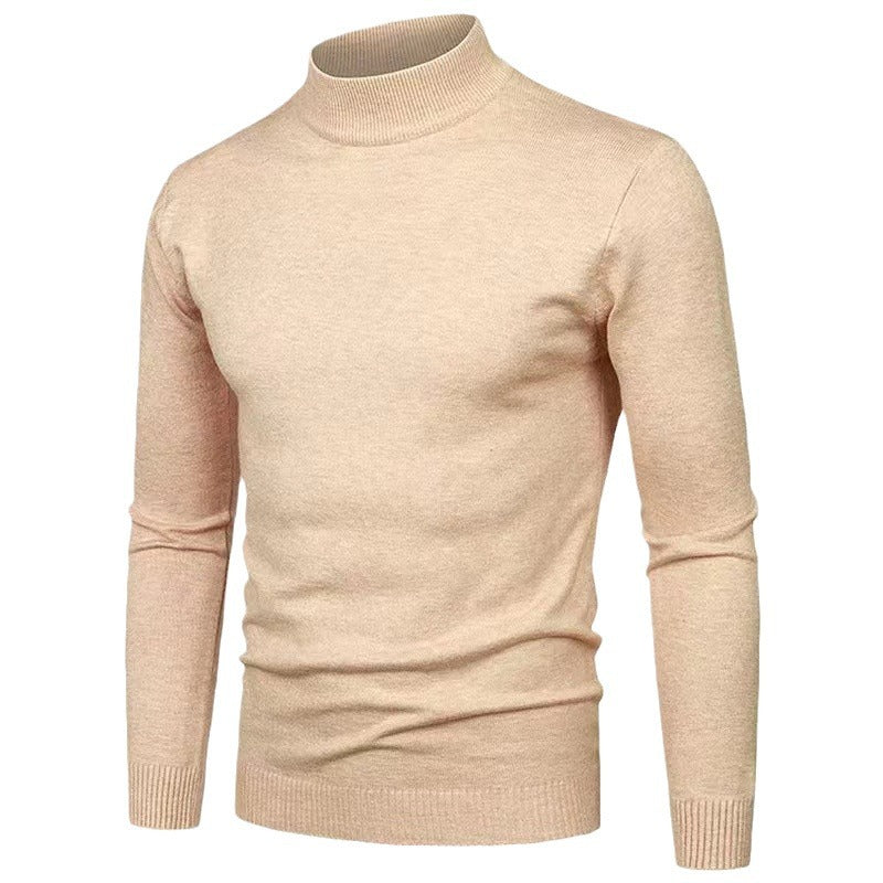 High-quality knitted turtleneck pullover for men with a fine texture Lune London
