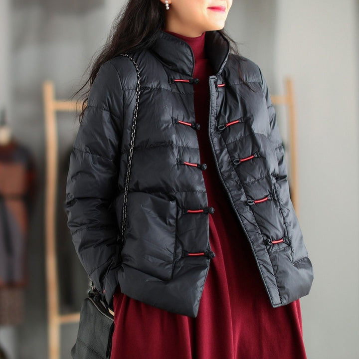 Veste matelassée légère pour femmes avec col montant et poches pratiques Chic & Stil