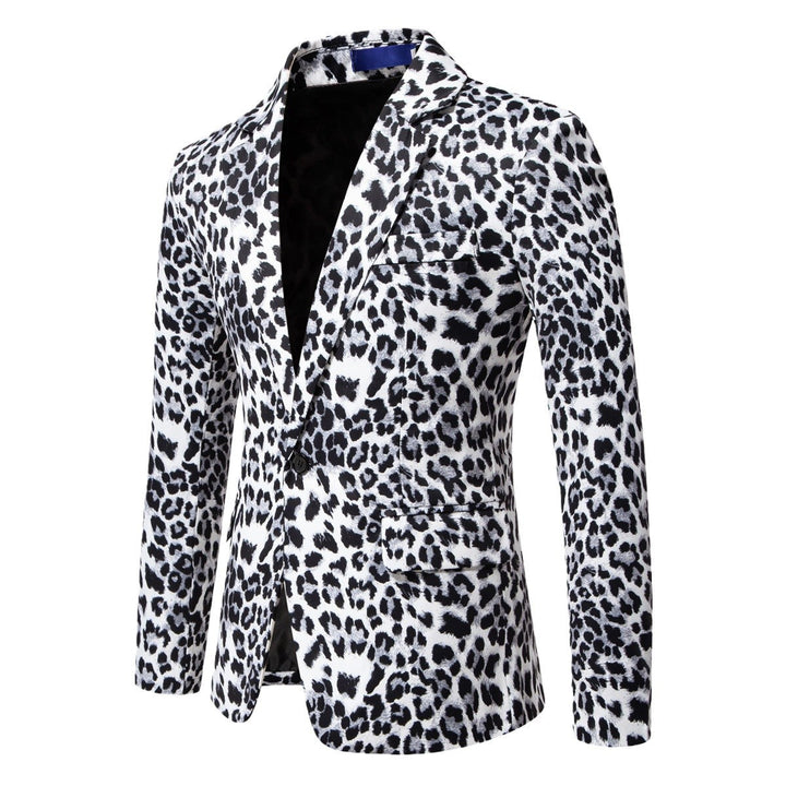 Men's Stylish Blazer with Animal Print and Slim Fit Lune London