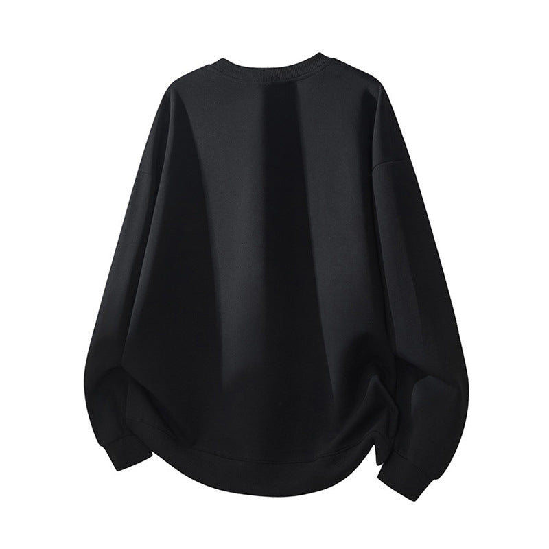 Oversized sweatshirt for women with raglan sleeves and elastic waist Lune London