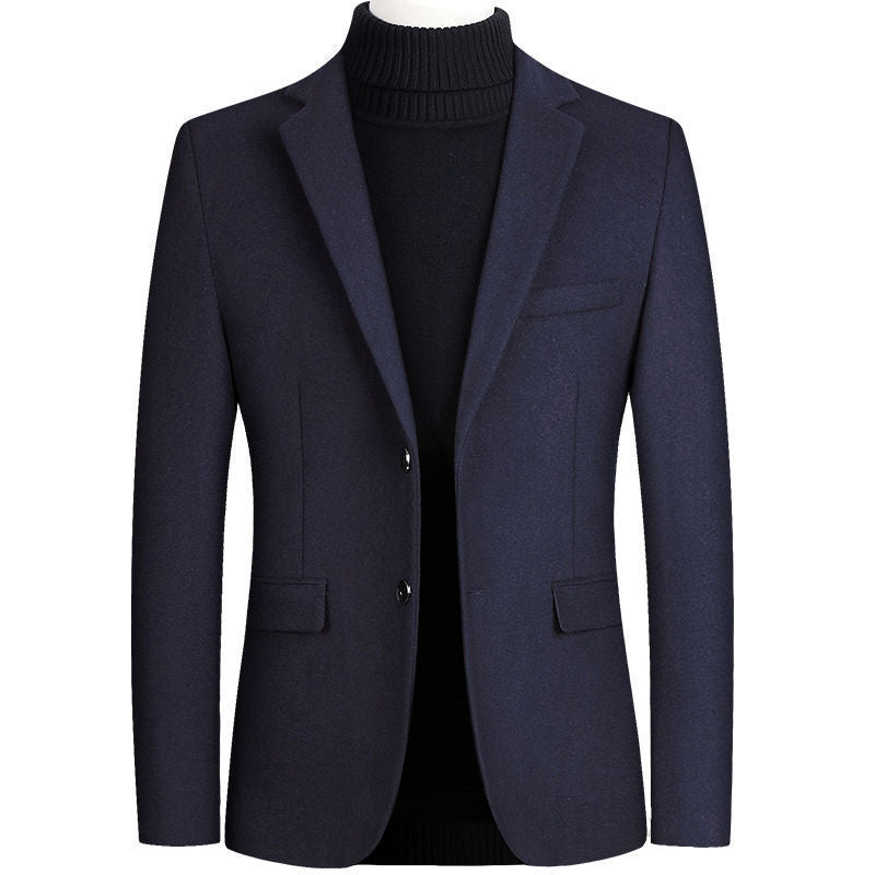 Elegant wool jacket for men with a classic design and a fine texture Lune London