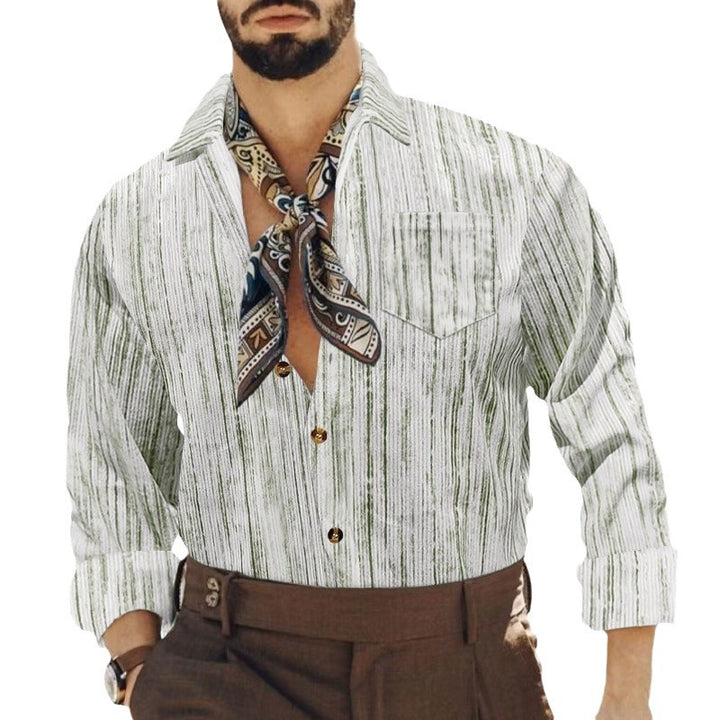Elegant striped shirt for men with pocket and stylish collar Lune London