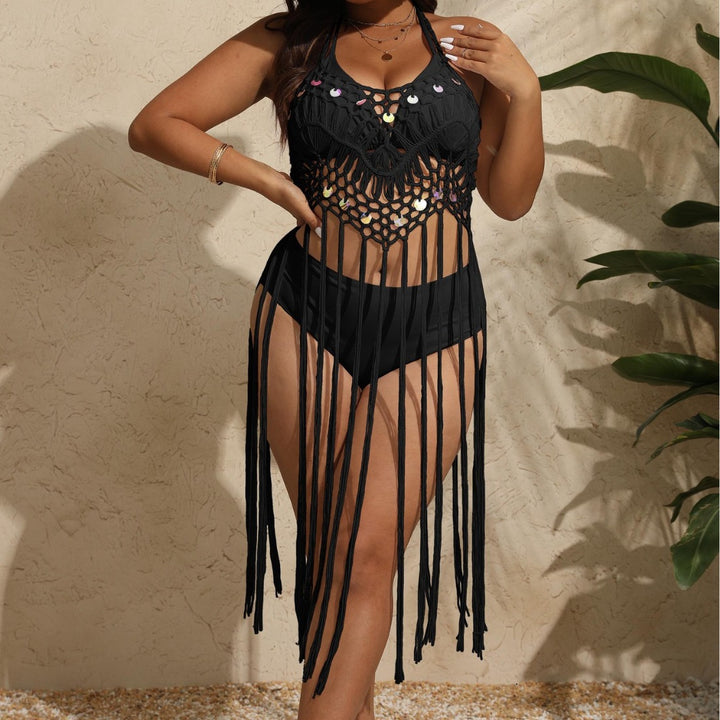 Lune London crochet halter bikini set for women
