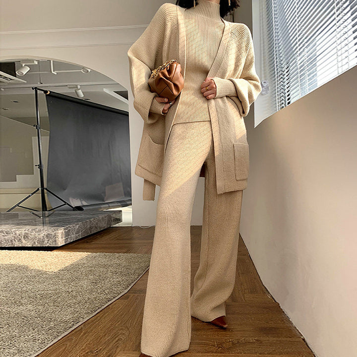 Ensemble en maille pour femme avec coupe ample et matériau luxueux Chic & Stil