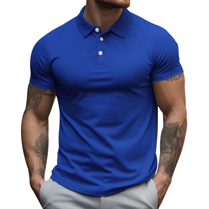 Short sleeve polo shirt for men in breathable cotton blend with moisture regulation technology Lune London