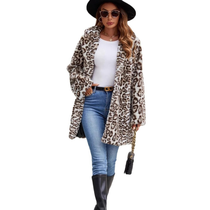 Ladies Fashionable Leopard Fur Coat Lune London