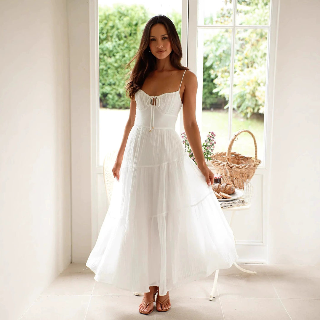 Lune London Women's Adjustable Strap Maxi Dress