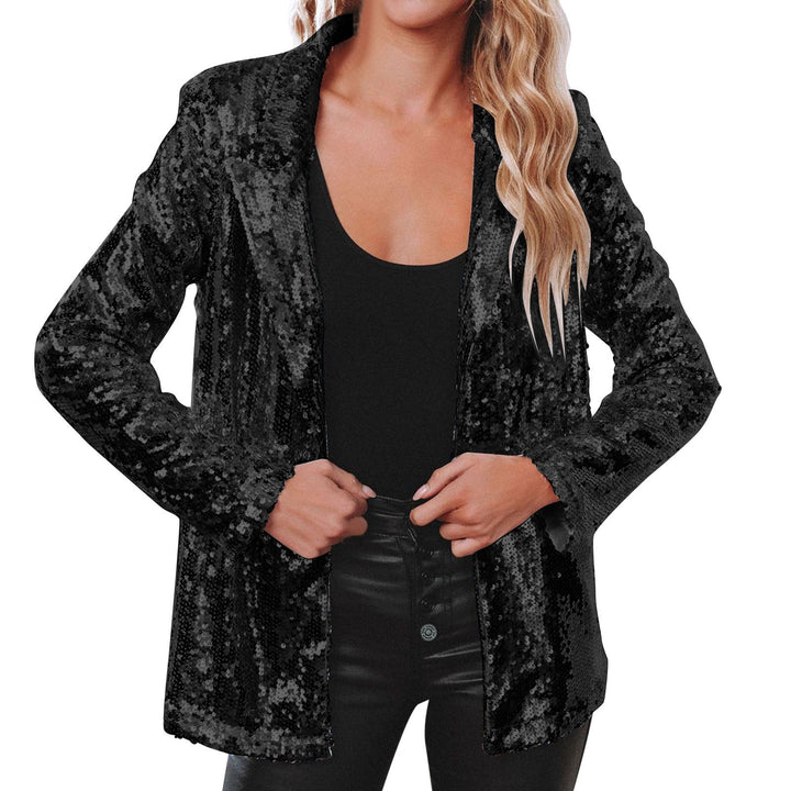Women's jacket with sequin trim Lune London