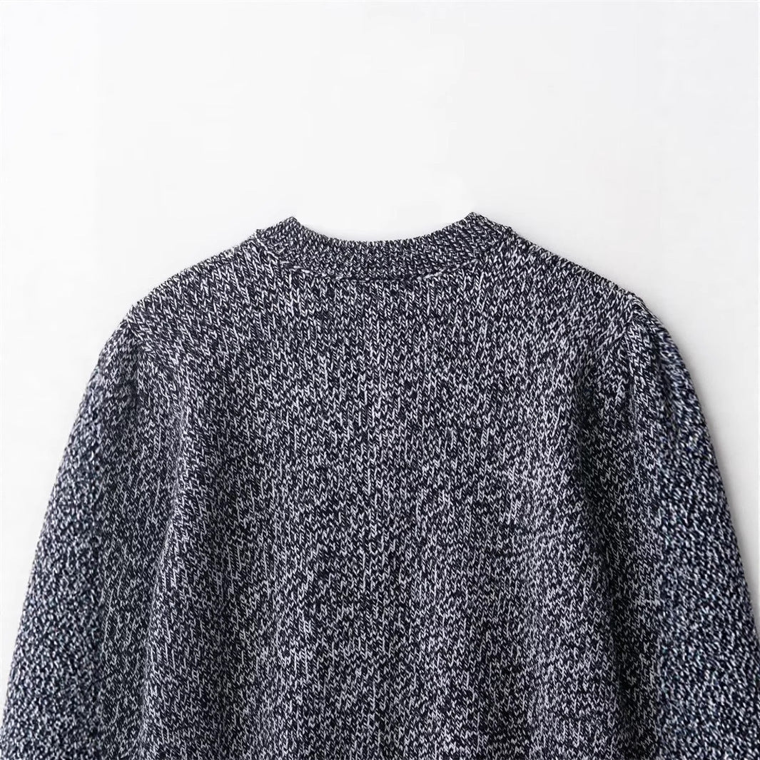 Cardigan for women with innovative textured pattern and button placket Lune London