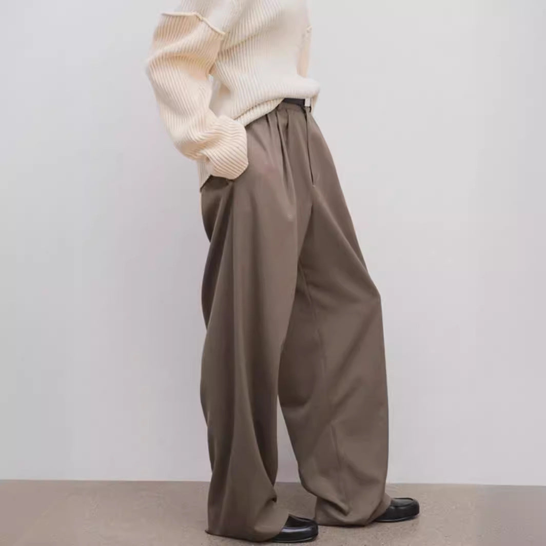 Pantalon élégant en tissu large pour femmes Chic & Stil
