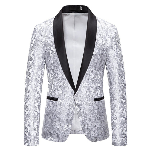 Elegant tuxedo blazer for men with luxurious paisley pattern Lune London