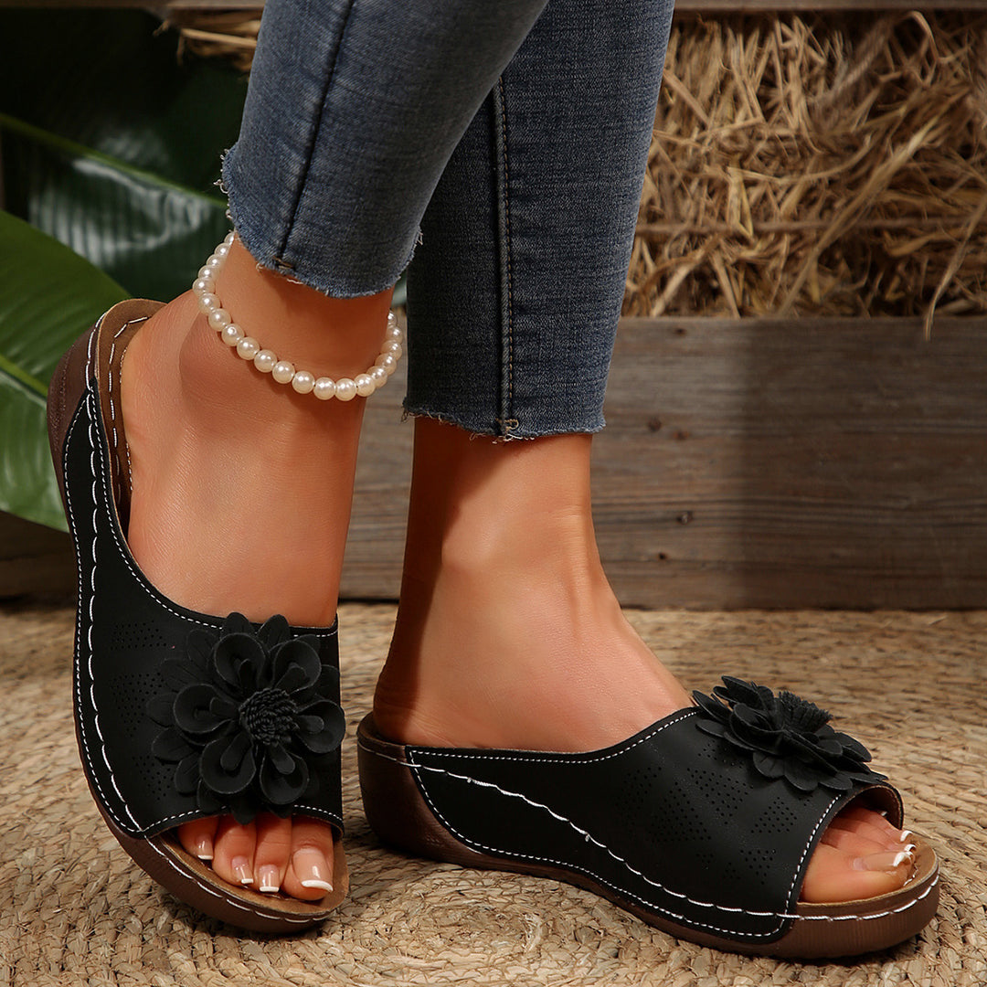 Lune London Decorative Flower Strap Sandals for Women