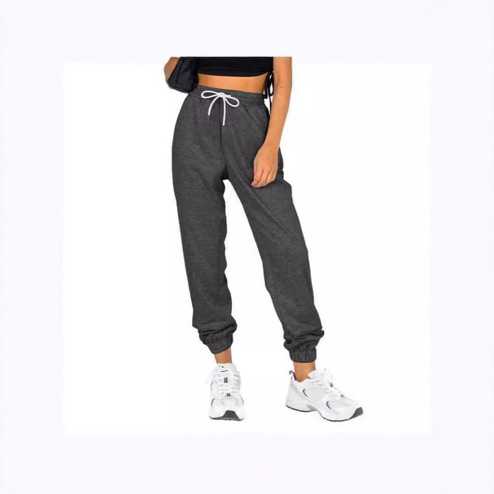 Pantalon de jogging sportif pour femmes avec cordon de serrage pratique et taille élastique Chic & Stil