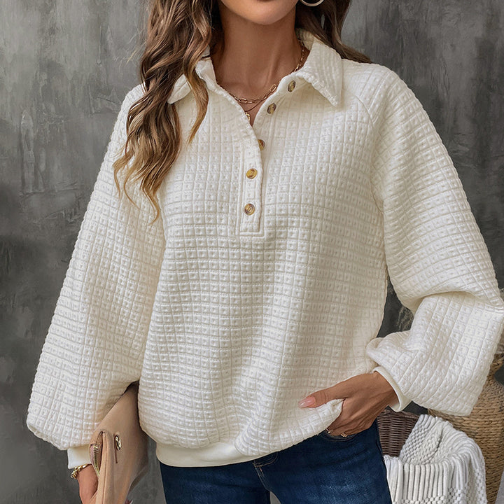 Lune London oversized casual sweater for women with textured pattern