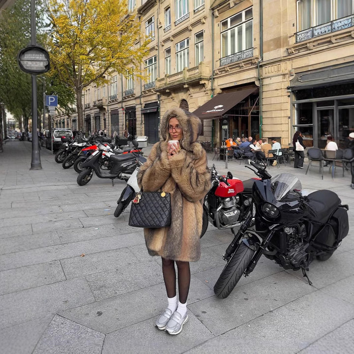 Women Cozy leisurewear with reflective details and practical hood Lune London