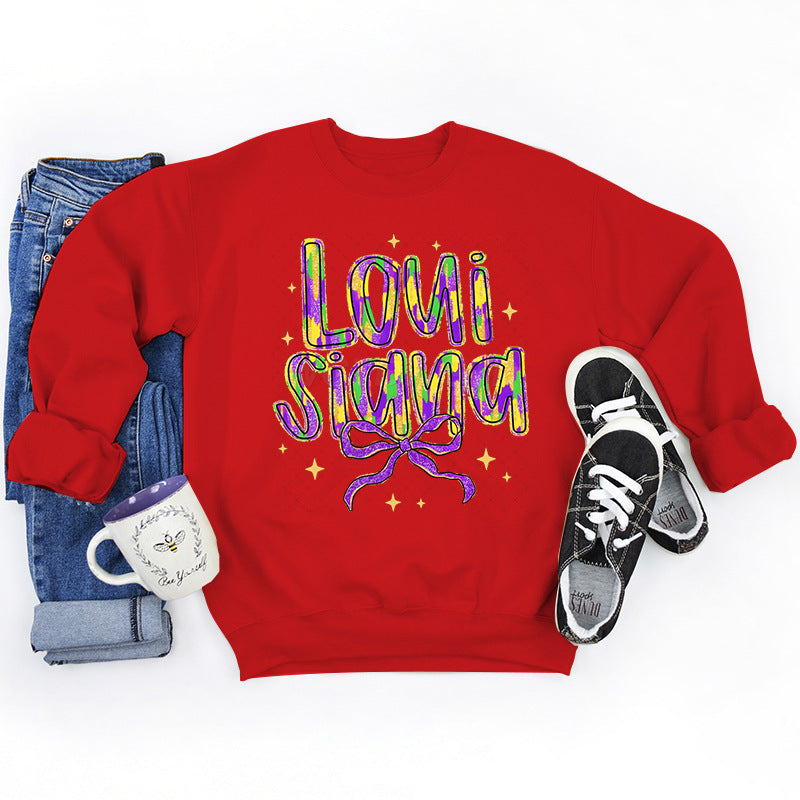 Sweatshirt pour femmes avec lettrage créatif et doublure intérieure douce Chic & Stil