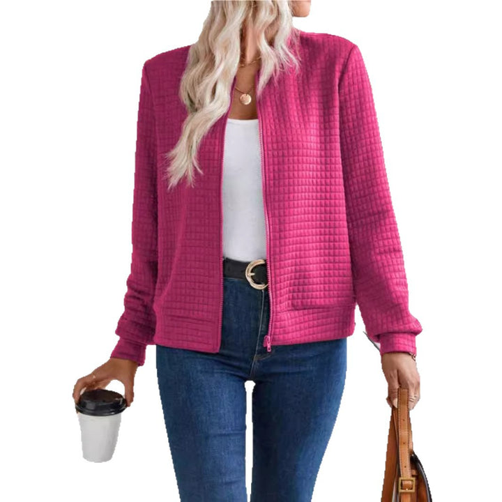 Ladies down jacket with modern zipper Lune London