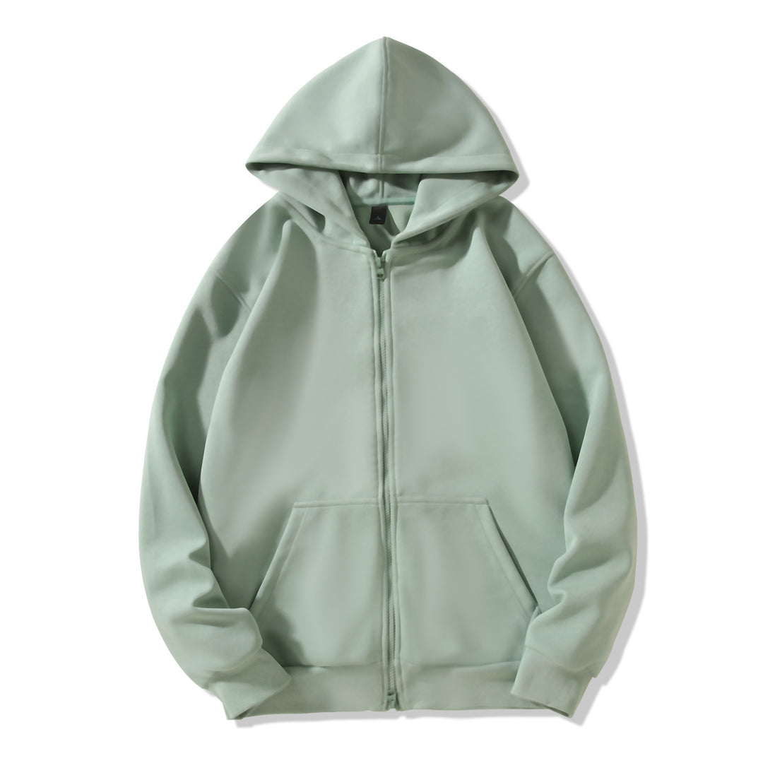 Ladies hoodie jacket with full zip and practical pockets Chic & Stil