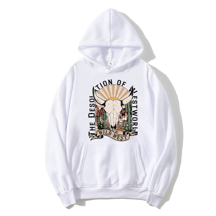 Ladies hoodie with nostalgic Wild West design Chic & Stil