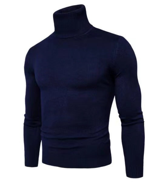Elegant turtleneck pullover for men in fine merino wool Lune London