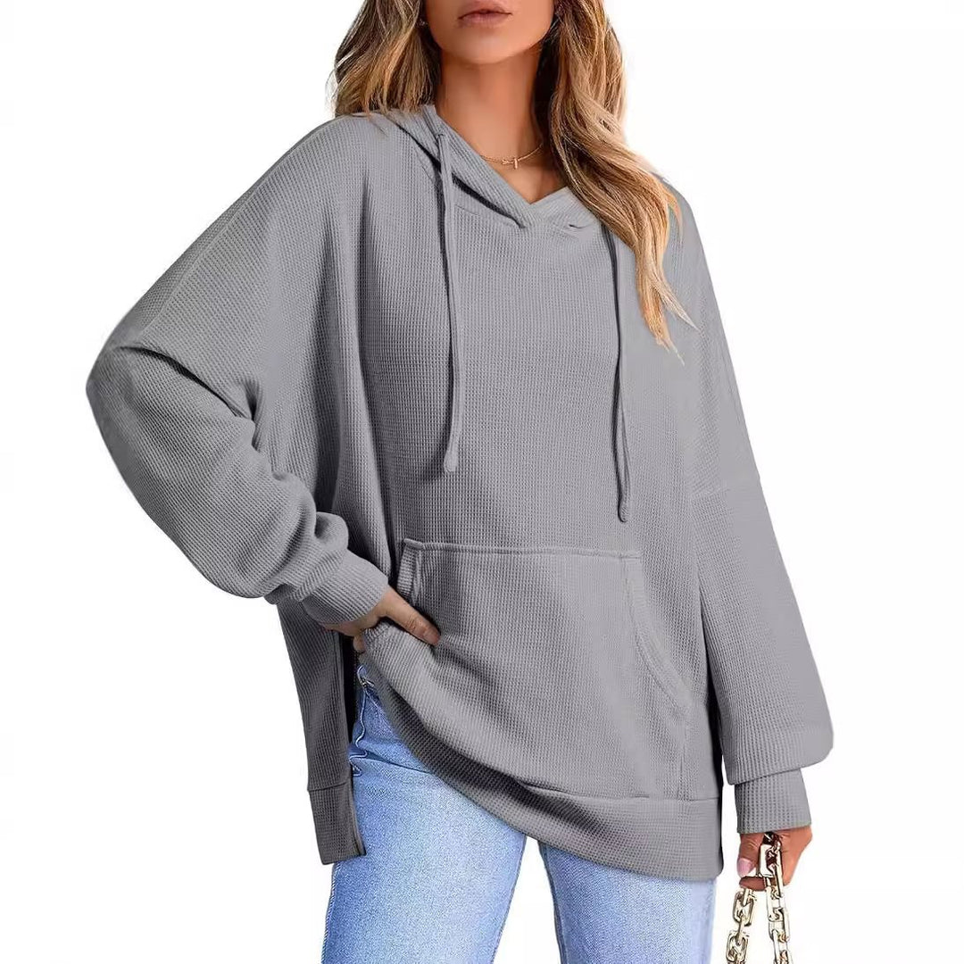Oversized women's hoodie in waffle pique Lune London