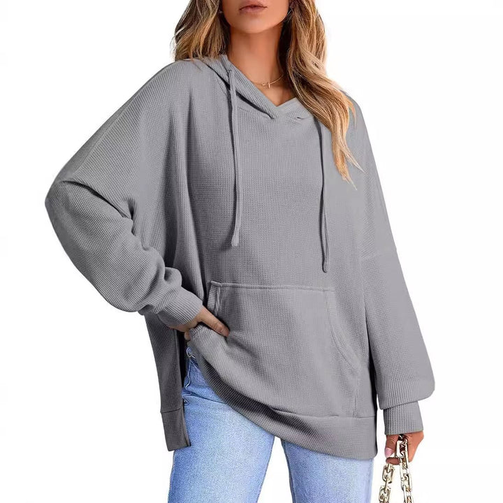 Oversized women's hoodie in waffle pique Lune London