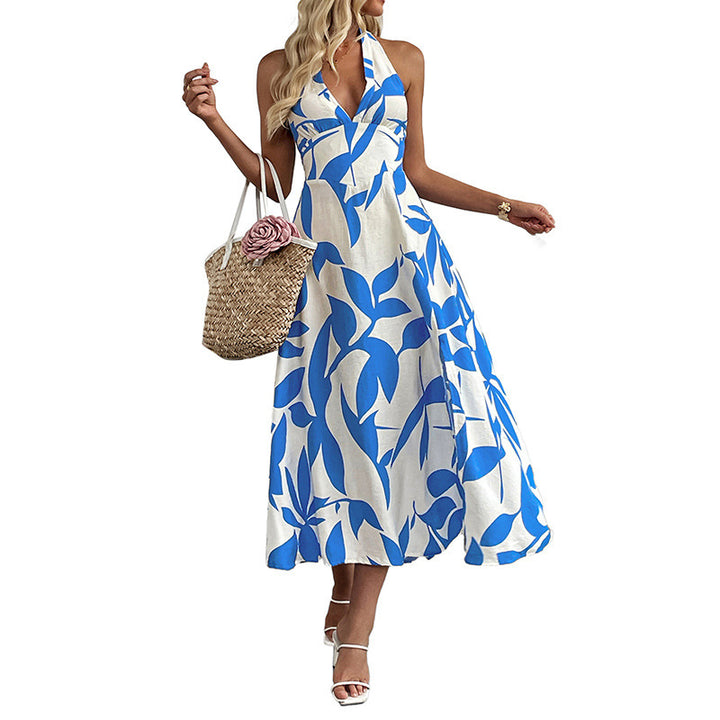 Lune London Women's Backless Maxi Dress with High Slit