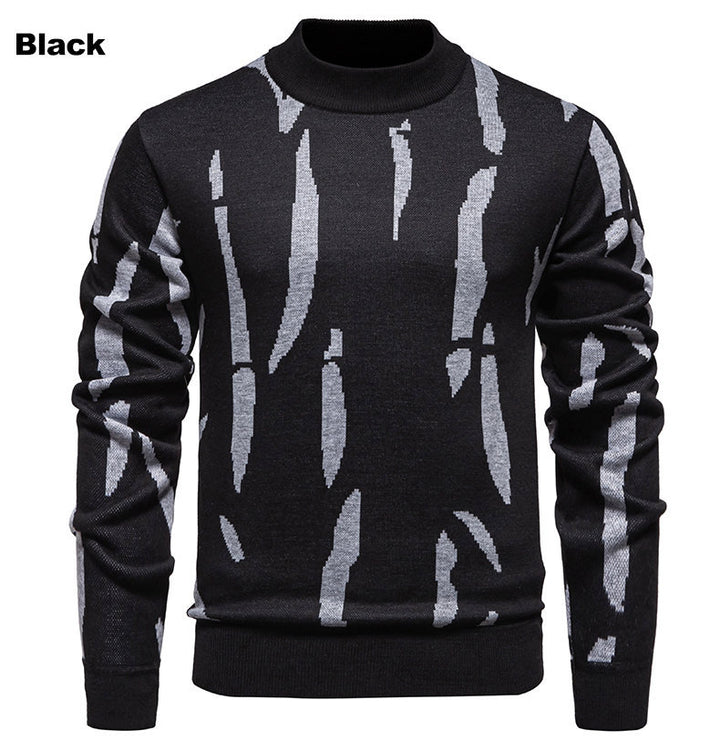 Chic and stylish graphic pattern sweater for men