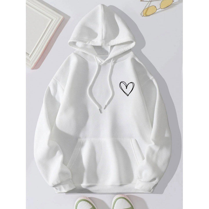 Women's hoodie with cool heart motif Chic & Stil