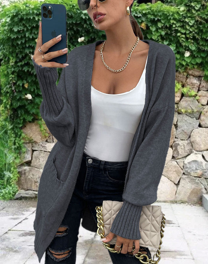 Ladies Chunky Knit Cardigan Lune London