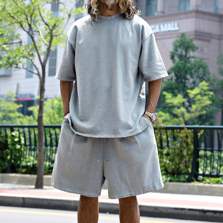 Casual short sleeve t-shirt set for men and shorts Lune London