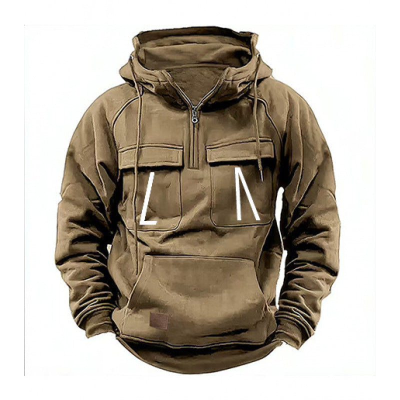 Men's casual hooded sweatshirt with pockets and modern fit Lune London