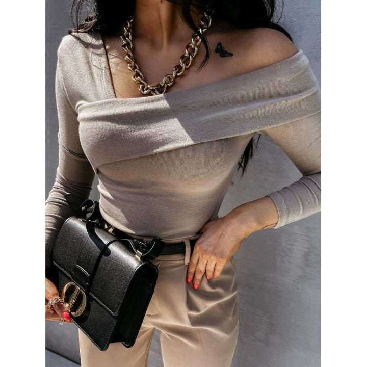 Asymmetrical one-shoulder t-shirt for women Lune London