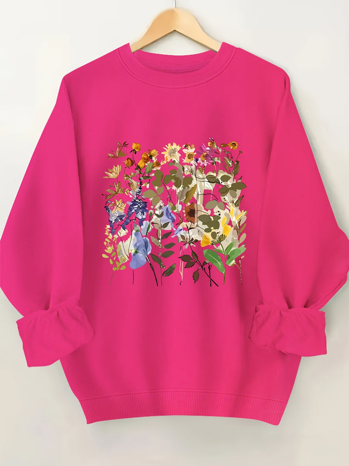 Sweat-shirt pour femmes avec motifs floraux et coupe confortable Chic & Stil