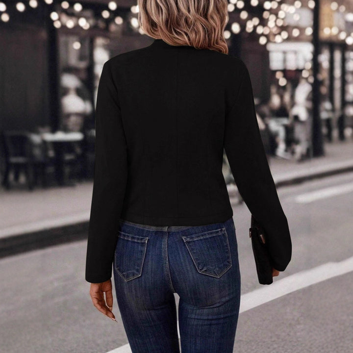 Elegant short jacket for women with decorative golden buttons Lune London